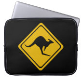Kangaroo-Straße Laptopschutzhülle (Vorderseite)