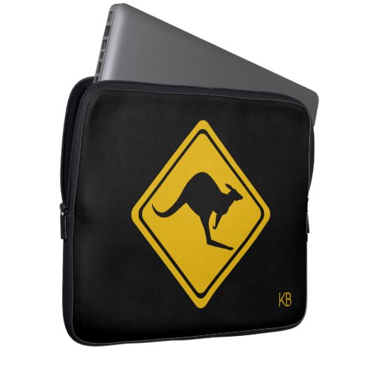 Kangaroo-Straße Laptopschutzhülle (Vorne Rechts)