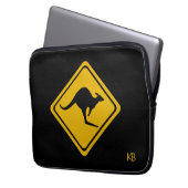 Kangaroo-Straße Laptopschutzhülle (Vorderseite Links)