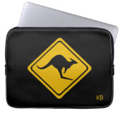 Kangaroo-Straße Laptopschutzhülle (Vorderseite)