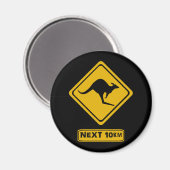 Kangaroo-Straße Magnet (Vorderseite/Rückseite)
