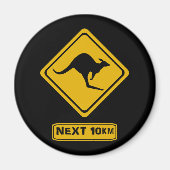 Kangaroo-Straße Magnet (Vorne)