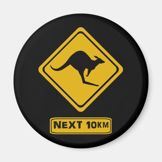 Kangaroo-Straße Magnet (Vorne)