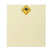 Kangaroo-Straße Notizblock (Vorderseite)