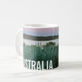 Kangaroo Sunset am Lake Australia Foto Kaffeetasse (Vorderseite Links)
