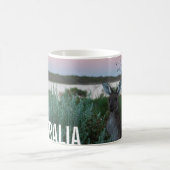 Kangaroo Sunset am Lake Australia Foto Kaffeetasse (Mittel)