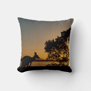 Kangaroo Sunset Kissen