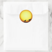 Kangaroo Sunset Stickers (Tasche)