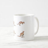 Kangaroo � Süße Tier Art Kaffeetasse (VorderseiteRechts)