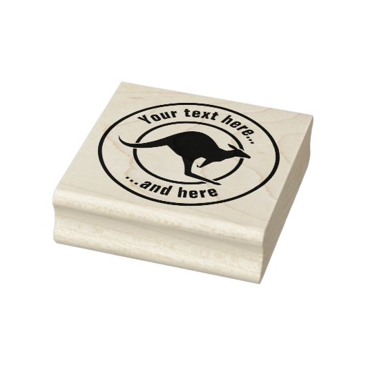Kangaroo-Symbol Gummistempel (Stempel)