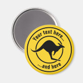 Kangaroo-Symbol Magnet (Vorderseite/Rückseite)