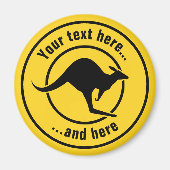 Kangaroo-Symbol Magnet (Vorne)