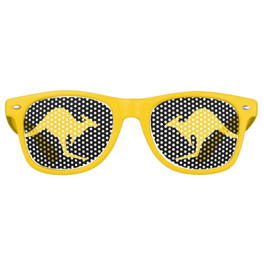 Kangaroo-Symbol Partybrille (Vorderseite)