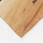 Kangaroo-Szene mit australischem Aborigine-Thema Fleecedecke (Ecke)