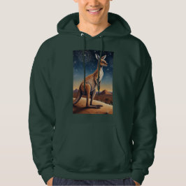Kangaroo-Szene mit australischem Aborigine-Thema Hoodie