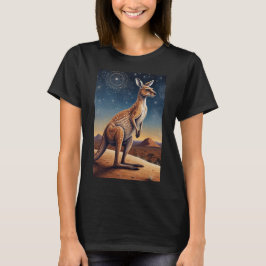 Kangaroo-Szene mit australischem Aborigine-Thema T-Shirt