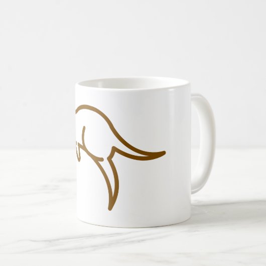 Kangaroo-Tasse Kaffeetasse (VorderseiteRechts)