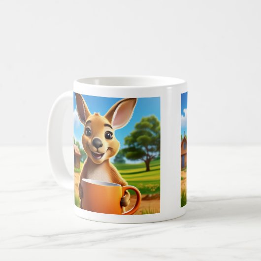Kangaroo-Tasse Kaffeetasse (Vorderseite Links)