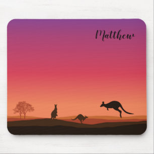 Kangaroo Themed Personalisiert Mouse Pad Mousepad