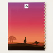 Kangaroo Themed Personalisiert Planner Notebook Planer (Rückseite)