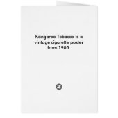 Kangaroo Tobacco 1900 (Hinten)