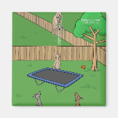 Kangaroo Trampoline Bounce Magnet (Vorne)