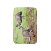 Kangaroo und EMU, kleine Schaumstoffmatte Badematte (Vorderseite Vertikal)