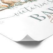 Kangaroo und Joey Baby Dusche Begrüßungszeichen Poster (Ecke)