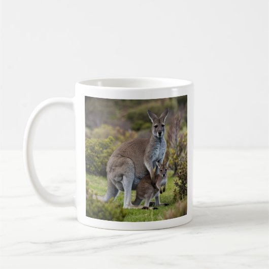 Kangaroo und Joey Kaffeetasse (Links)