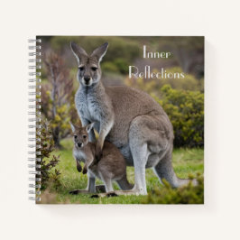 Kangaroo und Joey Notizblock