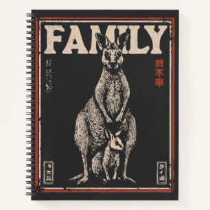 Kangaroo und Joey - Sicher in Mama's Pouch Forever Notizblock
