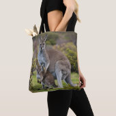 Kangaroo und Joey Tasche (Von Nahem)