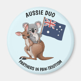 Kangaroo und Koala Magnet
