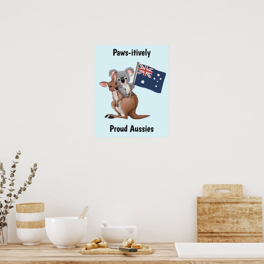 Kangaroo und Koala Poster (Küche)