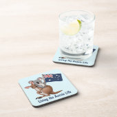 Kangaroo- und Koala-Untersetzer Getränkeuntersetzer (Rechte Seite)