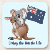 Kangaroo- und Koala-Untersetzer Getränkeuntersetzer (Vorderseite)