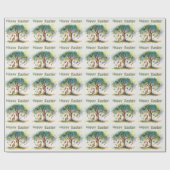 Kangaroo unter dem Gumbaum mit Ostereiern Geschenkpapier (Flach)