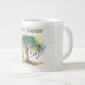 Kangaroo unter dem Gumbaum mit Ostereiern Jumbo-Tasse (Vorderseite Rechts)