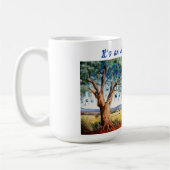 Kangaroo unter dem Hummer mit Weihnachtsbaumbaumho Kaffeetasse (Links)