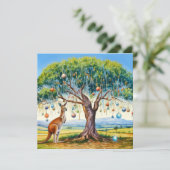 Kangaroo unter gumbaum Weihnachtsbaumbaum (Stehend Vorderseite)