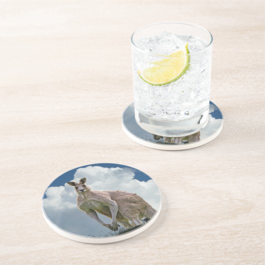 Kangaroo Untersetzer (Seite)