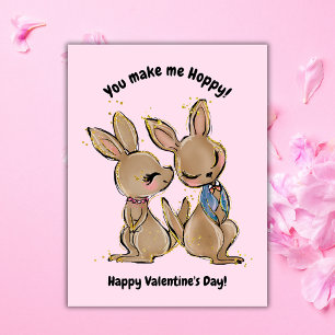 Kangaroo Valentinstag-Foto Feiertagskarte