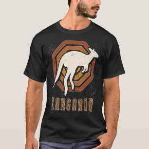 Kangaroo Vintag Retro Classic Animal Liebe T-Shirt