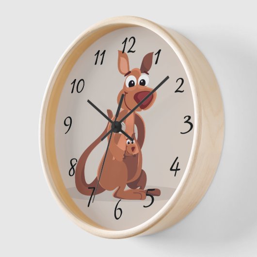 Kangaroo Wall Clock Uhr (Winkel)