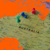 Kangaroo Wall-Uhrenbatterie betrieben Uhr