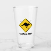 Kangaroo-Warnzeichen Glas (Vorderseite)