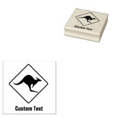 Kangaroo-Warnzeichen Gummistempel (Stempel)