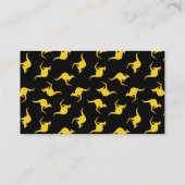 Kangaroo-Warnzeichen Visitenkarte (Rückseite)