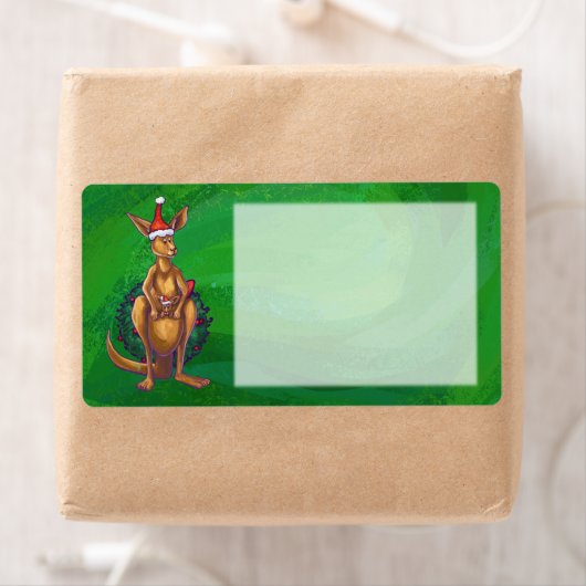 Kangaroo Weihnachten auf grün gestrichen (Insitu)