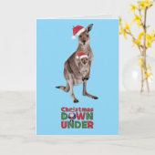 Kangaroo Weihnachten Karte (Gelbe Blume)